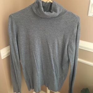 Gray turtleneck